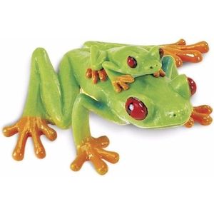 Plastic speelgoed figuur roodoog boomkikker 7 cm - Dieren reptielen