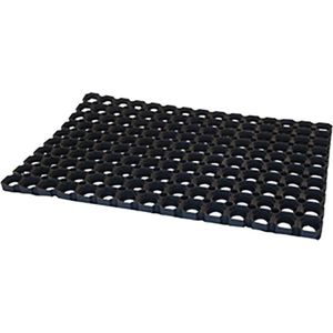 Ringmat Hoogwaardig Rubber 60x40cm - Duurzame Rubberen Deurmat, Vuilafstotend, Antislip - Perfect voor Binnen & Buiten Gebruik