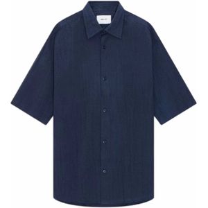 Shirt NN07 Men Freddy SS Navy Blue-XL