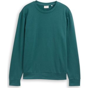 TOM TAILOR - Sweatshirt - Smaragd - Lange Mouw - Normale Pasvorm