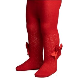 Soft Touch - Jacquard Maillot met Strik - Rood - Maat 0-3 mnd - 62