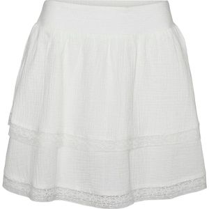 Vero Moda Rok Vmnatali Hw Short Lace Skirt Wvn Ga 10303631 Snow White Dames Maat - L