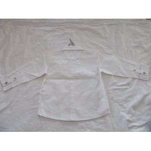 noukie's , jongens , overhemd , lange mouw ,  wit , 2 jaar 92