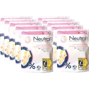 Neutral Baby Wascapsules - 10 x 12 Pods - Hypoallergeen - 120 wasbeurten