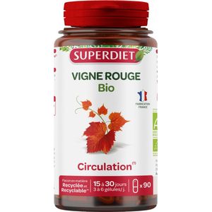 Superdiet Rode Wijnstok Biologisch 90 Capsules