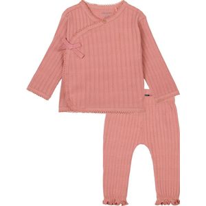 Noppies meisjes baby kledingset Overslag Shirt Firmi en Legging Foug old rose maat 62