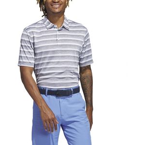 Adidas 2 Color Stripe Korte Mouw Poloshirt Grijs XS Man