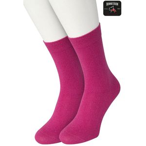 Bonnie Doon Set Katoenen Glitter Sokken Dames Roze Cheerleader maat 36/42 - Set met 2 paar Sokken - Glitter Subtiel - Katoen met zachte Lurex - Zachte Sokken - Gladde Naden - Perfecte Pasform - 2 pack - Multipack - Roze Cheerleader - OL05113802.177