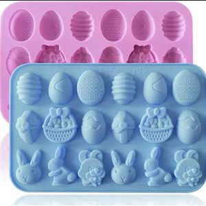 Siliconen Paas Mal - 18 vormen - Paaseieren - Paasei - Decoratie - Bakvorm - Chocolade Mallen - Pasen
