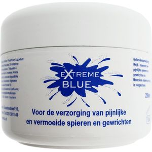 eXtreme Blue Spiercrème Bodycrème met MSM - 250ml - Voor pijnlijke en vermoeide spieren en gewrichten - Sportbalsem - Gewrichtscrème - Gewrichtsbalsem