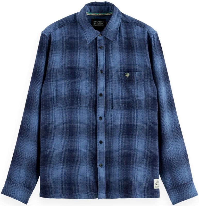 Scotch & Soda - Shadow Check - Overhemd - Met Lange Mouwen