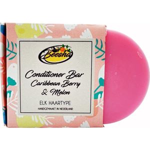 Beesha Conditioner Bar Caribbean Berry & Melon | 100% Plasticvrije en Natuurlijke Verzorging | Vegan, Sulfaatvrij en Parabeenvrij | CG Proof