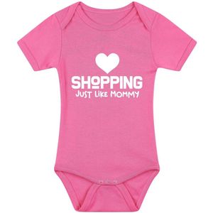 Love Shopping just like mommy Meisjes Rompertje | romper | baby | babykleding | babyrompertje | kado | cadeau