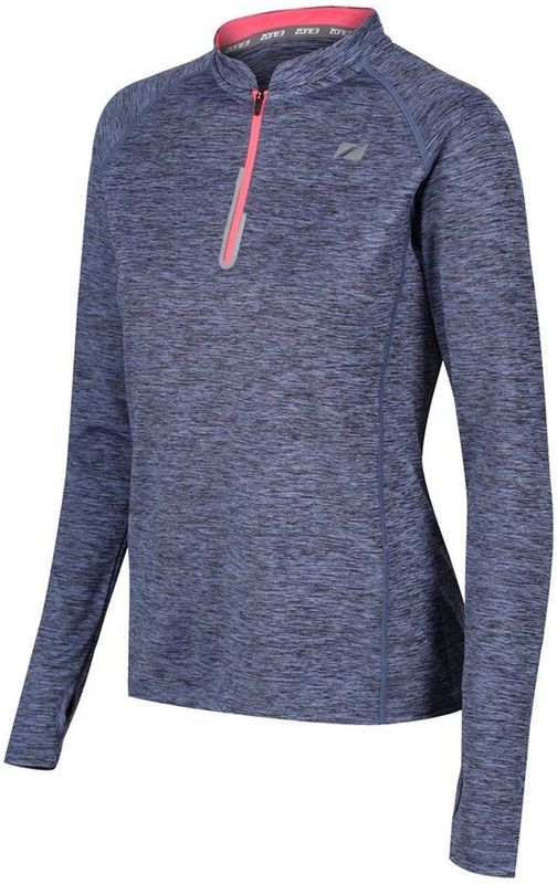 Zone3 Softouch T-shirt Met Lange Mouwen Blauw XS Vrouw