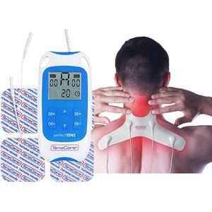 TensCare Perfect TENS Met Nek elektroden pads - Klinisch Bewezen TENS-machine - Elektrotherapie - nekpijn - nekklachten