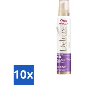 Wella – Deluxe Pure Fullness – Haarmousse – 200 ml - Bulkverpakking - 10 stuks