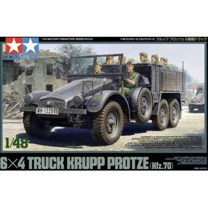 1:48 Tamiya 32534 German Truck Krupp Protze w/8 Figures Plastic Modelbouwpakket