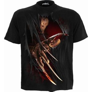 WB Horror - Freddy Claws - T-shirt - Zwart - 100% Katoen - Officieel Licentieproduct