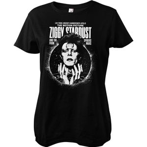David Bowie Damen Ziggy Stardust Girly Tee PS-5-DBO003-H68-7 Black-S
