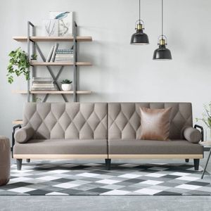 The Living Store Slaapbank - Meubels - 205x89x70cm - Taupe