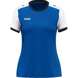 JAKO Dames Tricot Dynamic, korte mouwen, koningsblauw/wit/marine, S