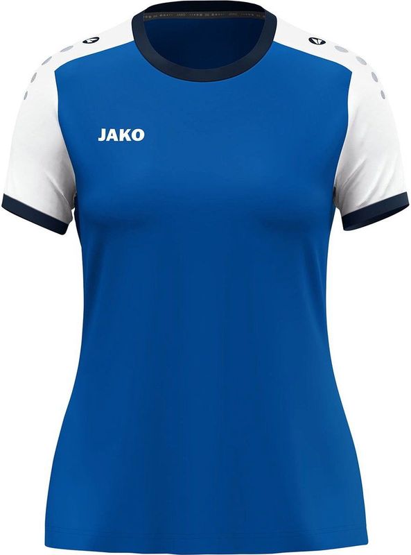 JAKO Dames Tricot Dynamic, korte mouwen, koningsblauw/wit/marine, S