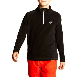 Dare 2B, Freehand Fleece Kinderskipully met Halve Rits, Zwart, Maat 158