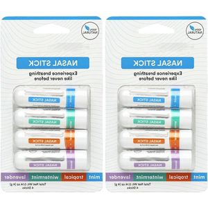 - Neussticks: 8 stuks voor snel verlichting van neusverstopping - met essentiële oliën en menthol voor frisse verkoeling - beter ademen, meer focus