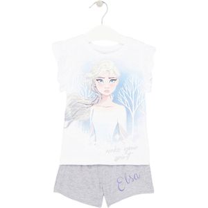 Frozen Elsa Pyjama/shortama Grijs Maat 134