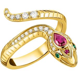 Thomas Sabo - Unisex Ring - Geel Goud - Zilver - Zirconia