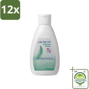Lactacyd – Intimate Shave – Scheerlotion – 200 ml - Voordeelverpakking - 12 stuks - Intieme scheerlotion - Gevoelige huid