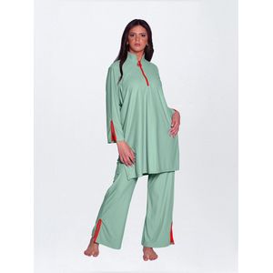 MYKINY BRAND - DUNYA-GREEN -ZWEMSET - BURKINI - BADPAK MAAT L