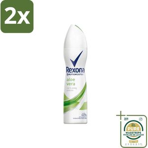 Rexona - Fresh Aloe Vera - Deodorant Spray - 150 ml - Voordeelverpakking - 2 stuks - Aloë Vera - Deodorant spray