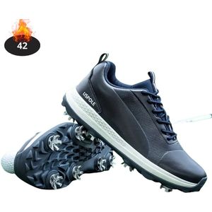Bovista Golfschoenen Heren - Golfkleding - Golfschoenen Antislip - Waterdicht - Golfen - Met Spikes - Zwart - 42