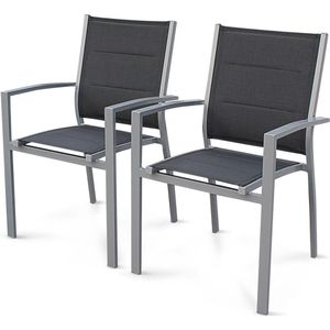 sweeek - Set aluminium tuin armstoelen - chicago