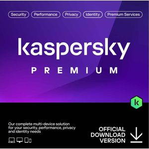 Kaspersky Premium - 12 Maanden - 5 Apparaten - PC/Mac/Mobiel Download