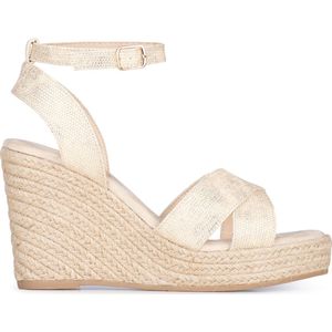 POSH by Poelman - NOLA - Sandalen - Goud - 10.5 cm Hakhoogte
