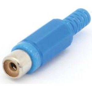 Velleman - CA054BL - RCA Plug - Blauw - 25 Stuks - Gegoten Plastic