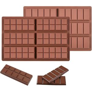 Provento - Siliconen chocoladevormen in 2 maten, mini gietvormen, BPA-vrij