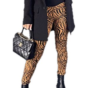 Dilena fashion Skinny Jeans camel zebra