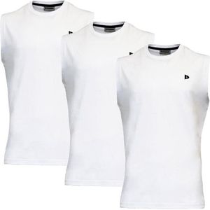 3-Pack Donnay T-shirt zonder mouw (589100) - Sportshirt - Heren - White (001) - maat 4XL