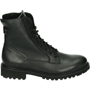 Durea 9769 E - Hoge sneakersVeterlaarzenDames veterschoenenDames sneakersHalf-hoge schoenen - Kleur: Zwart - Maat: 42