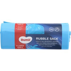 Dumil® | 5  rollen a 10 Grofvuilzakken XL | 120 liter | 50 stuks | extra groot