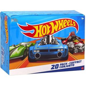 Hot Wheels - Speelgoedauto's voor racebaan - Set met 20 speelgoedautootjes