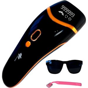 DEPLAND IPL Laser Ontharingsapparaat - Laser Ontharingsapparaat - 999.999 Flitsen - Voor mannen en vrouwen - 5 verschillende standen - Langdurig haarvrij - IPL Ontharingsapparaten - Ontharen voor thuis - Beschermbril - Scheermes