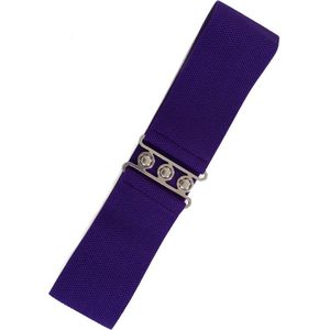 Banned - Vintage Stretch Taille riem - M - Paars