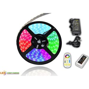 Led strip RGBW  Pakket 20 meter 12 Volt IP20 (voor binnen) (60 LED chips per meter) dimbaar