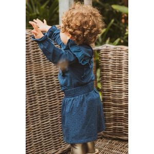 4PRESIDENT Rok Meisjes - Blue Wing Teal Aop - Maat 104