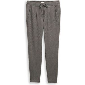 TOM TAILOR Damesbroek, 39304 - Black Beige Wave Structuur, 32W / 32L