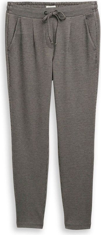 TOM TAILOR Damesbroek, 39304 - Black Beige Wave Structuur, 32W / 32L